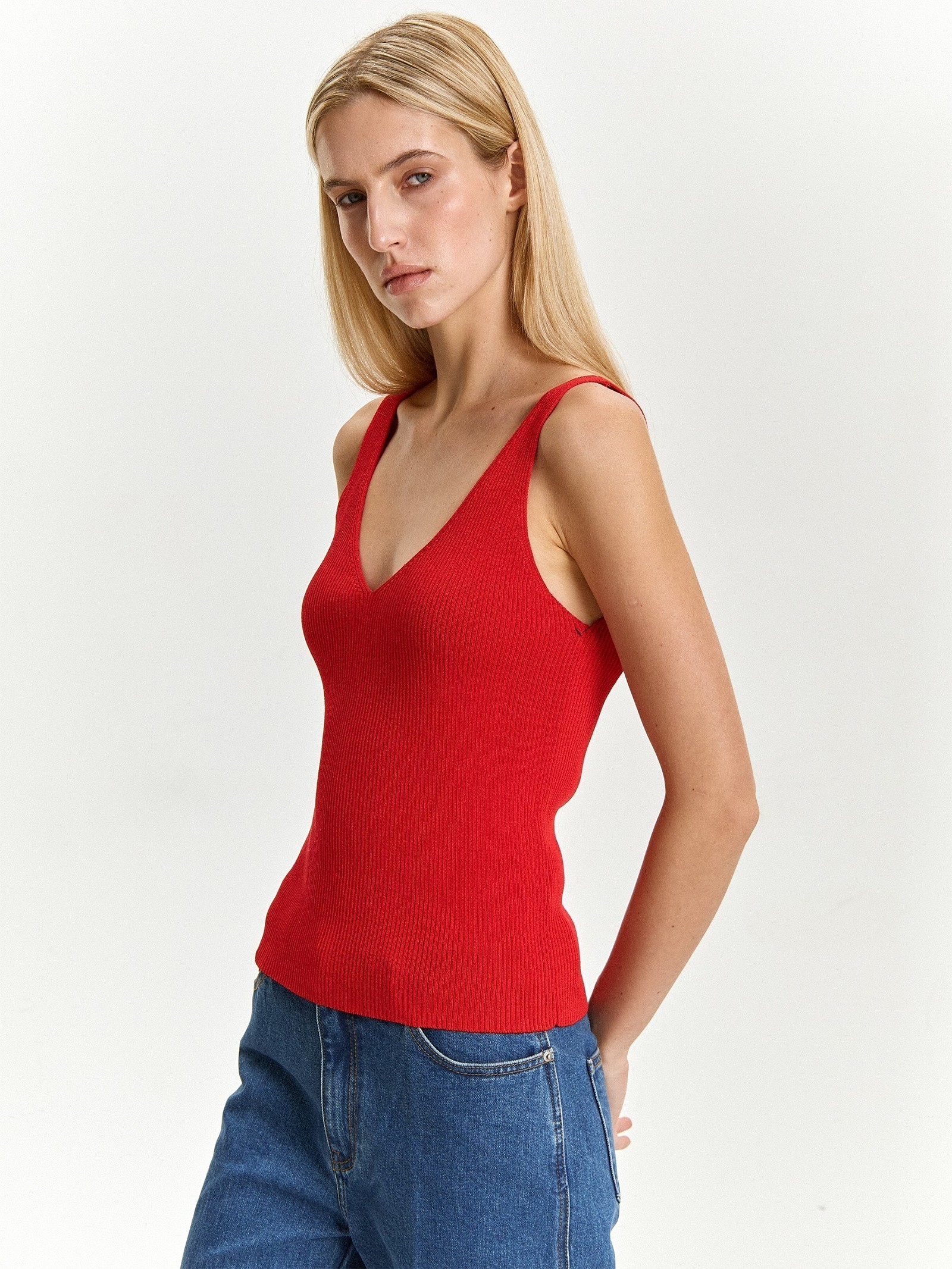 Трикотажный топ из вискозы