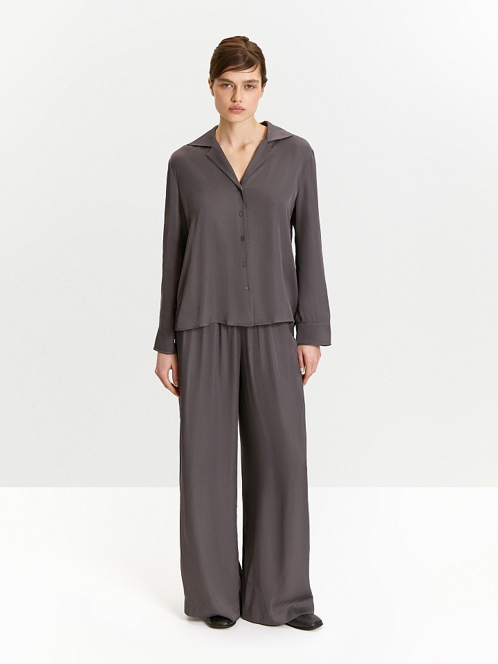 Рубашка однотонная