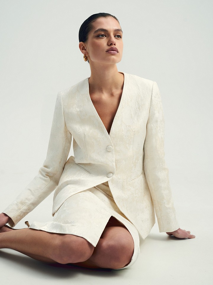 Жакет из жаккарда