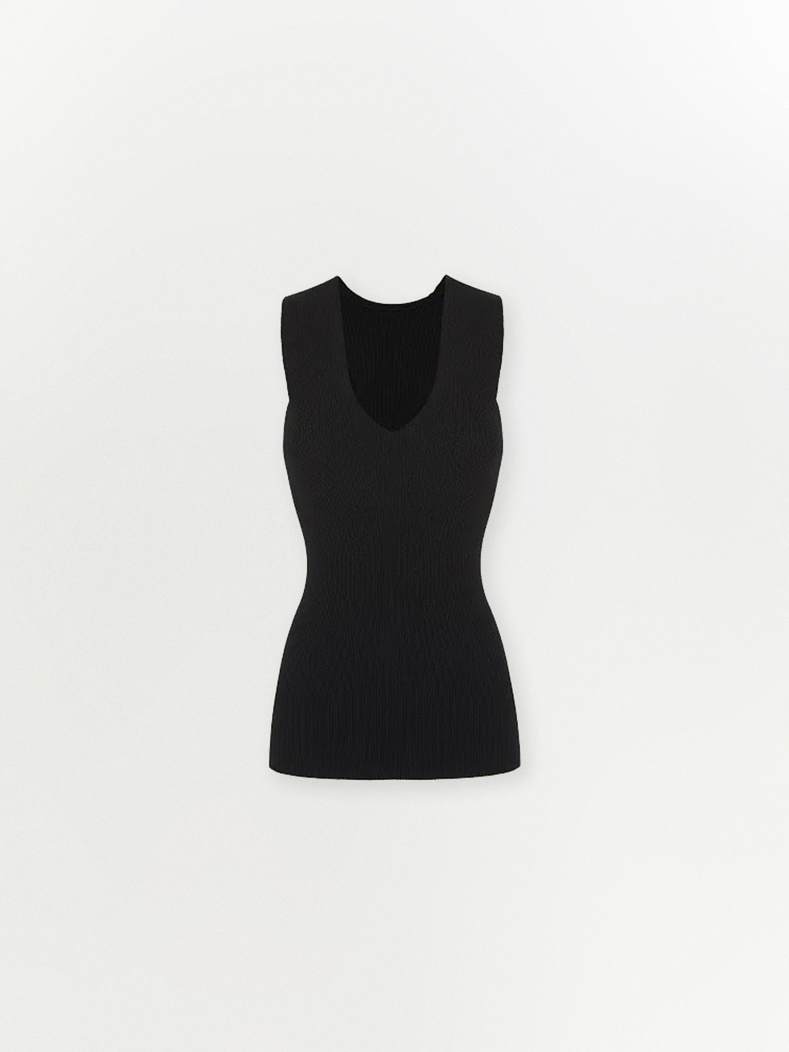 Трикотажный топ с v-образным вырезом