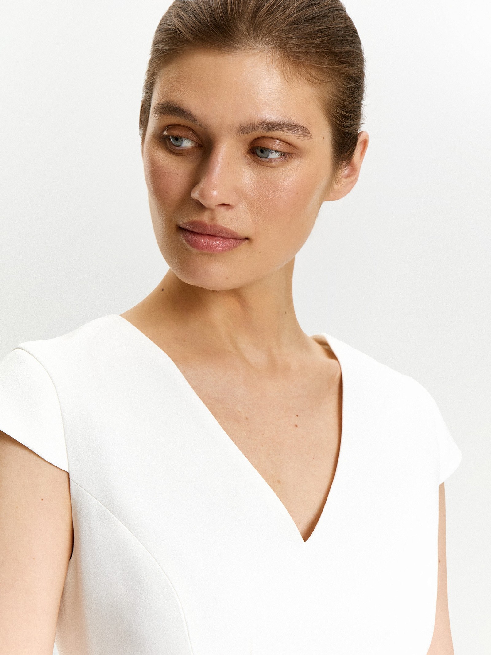 Блузка однотонная