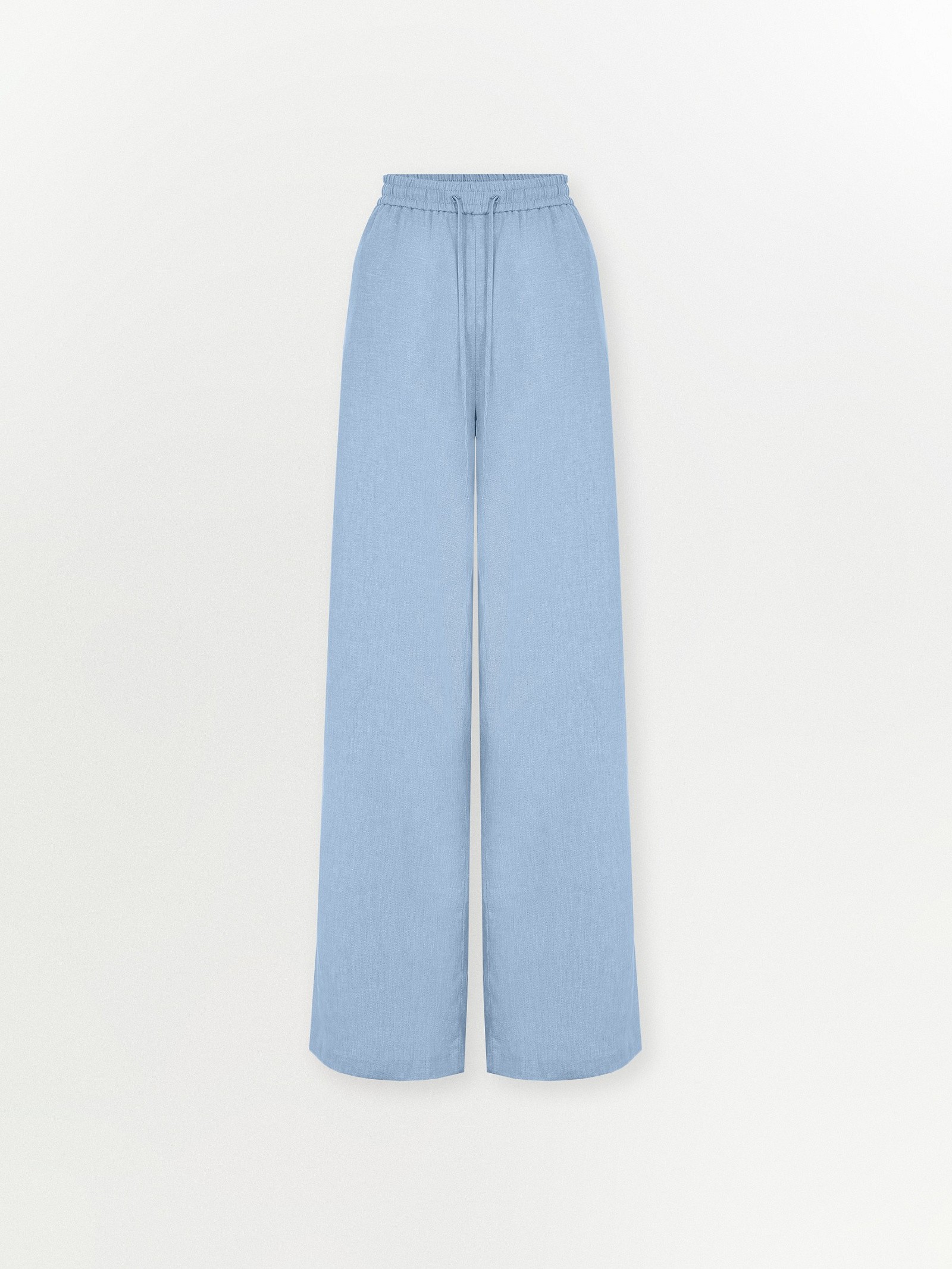Брюки на резинке изо льна