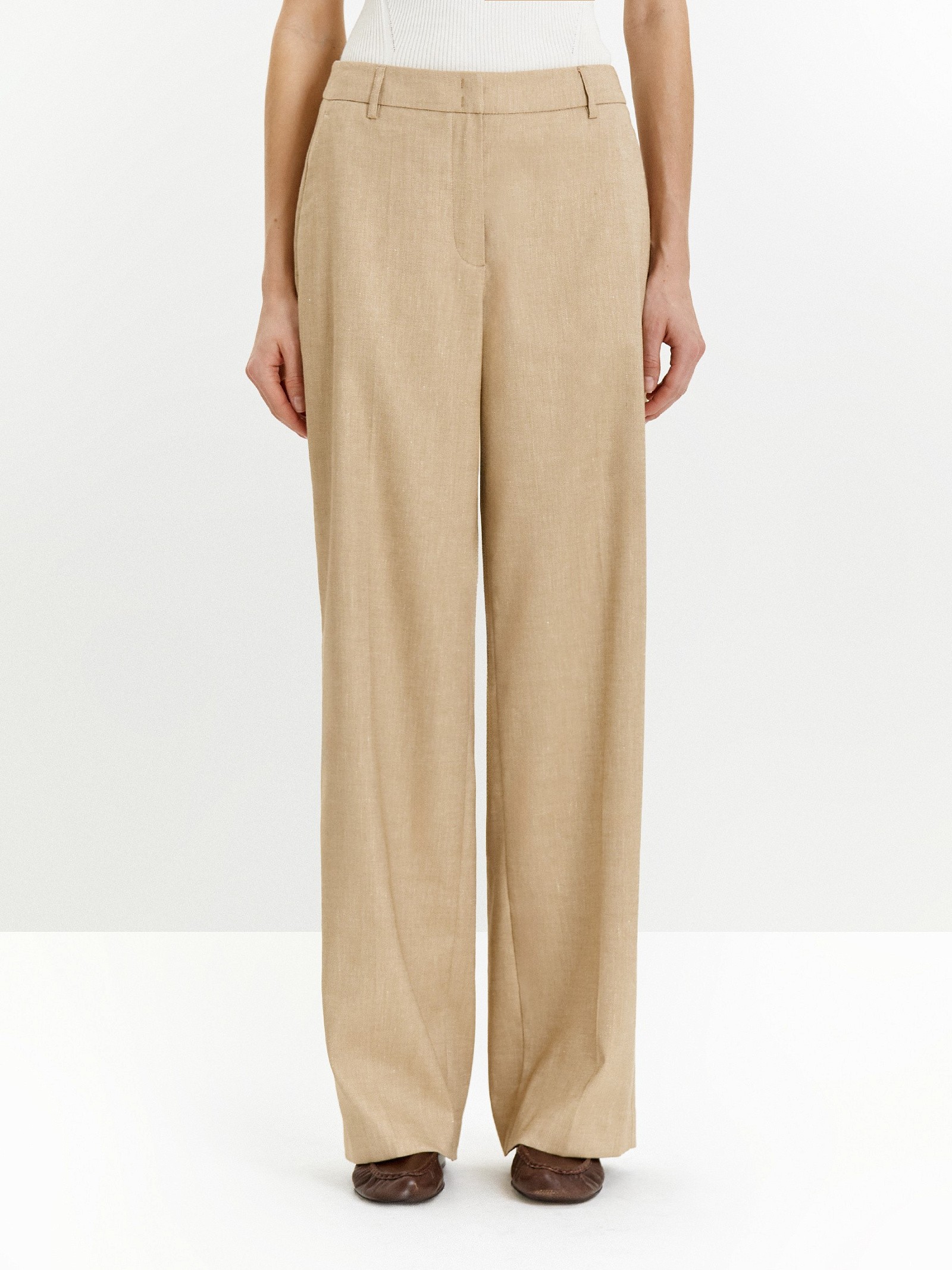 Брюки широкого кроя