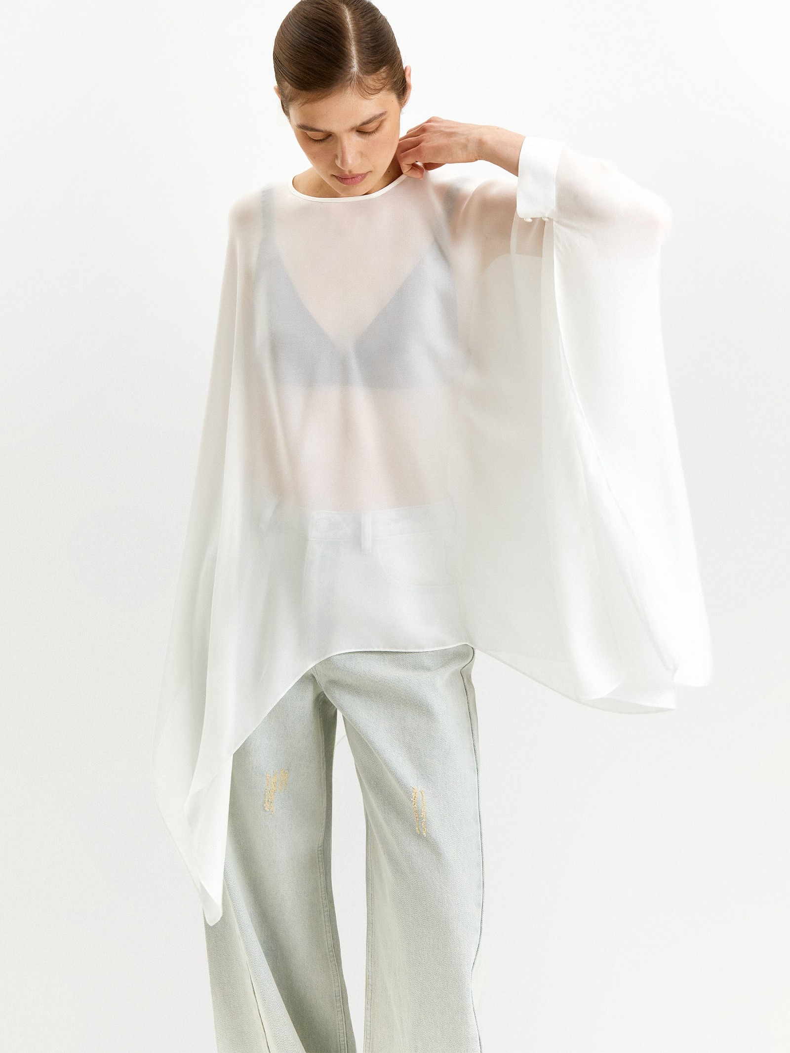 Блузка с длинным рукавом