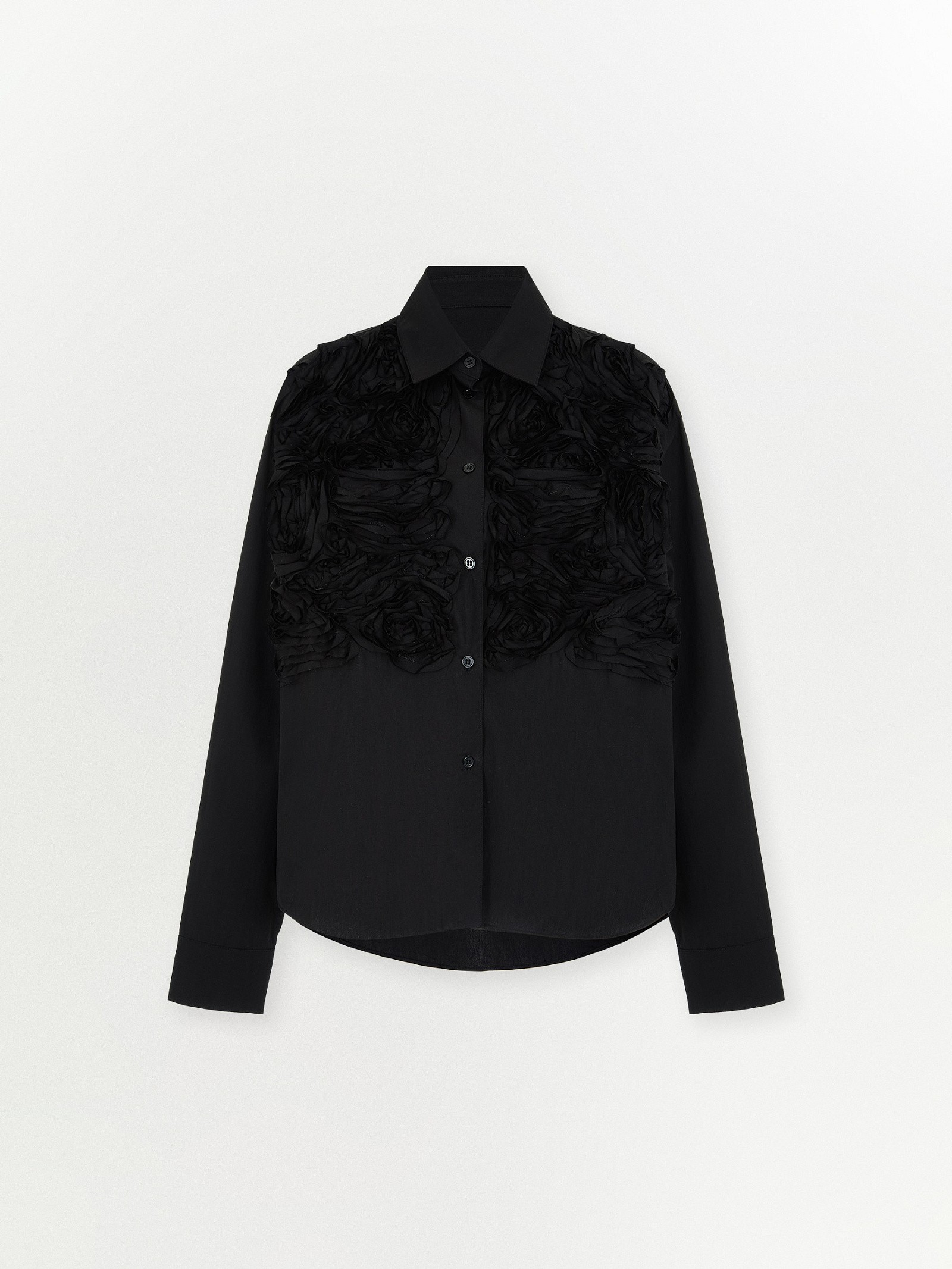 Рубашка однотонная