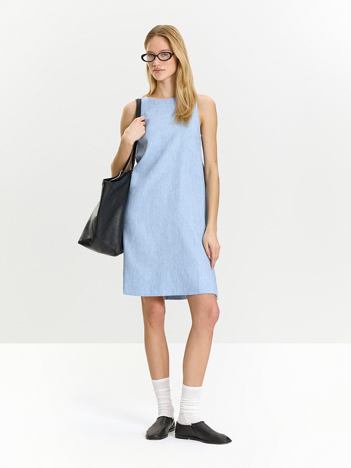 Сарафан мини изо льна