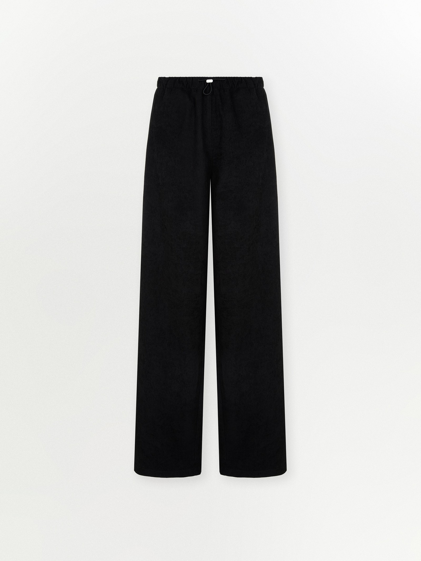 Брюки прямого кроя из трикотажа