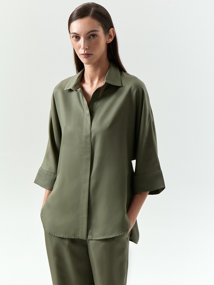 Рубашка из 100% тенсела