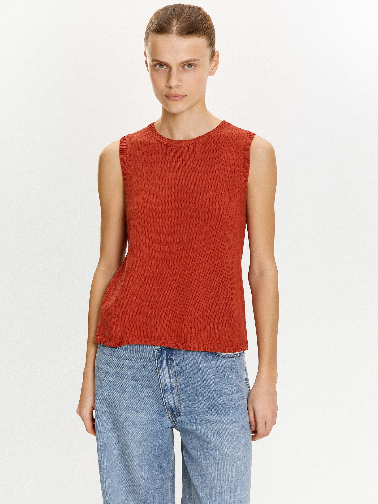 Топ с содержанием льна