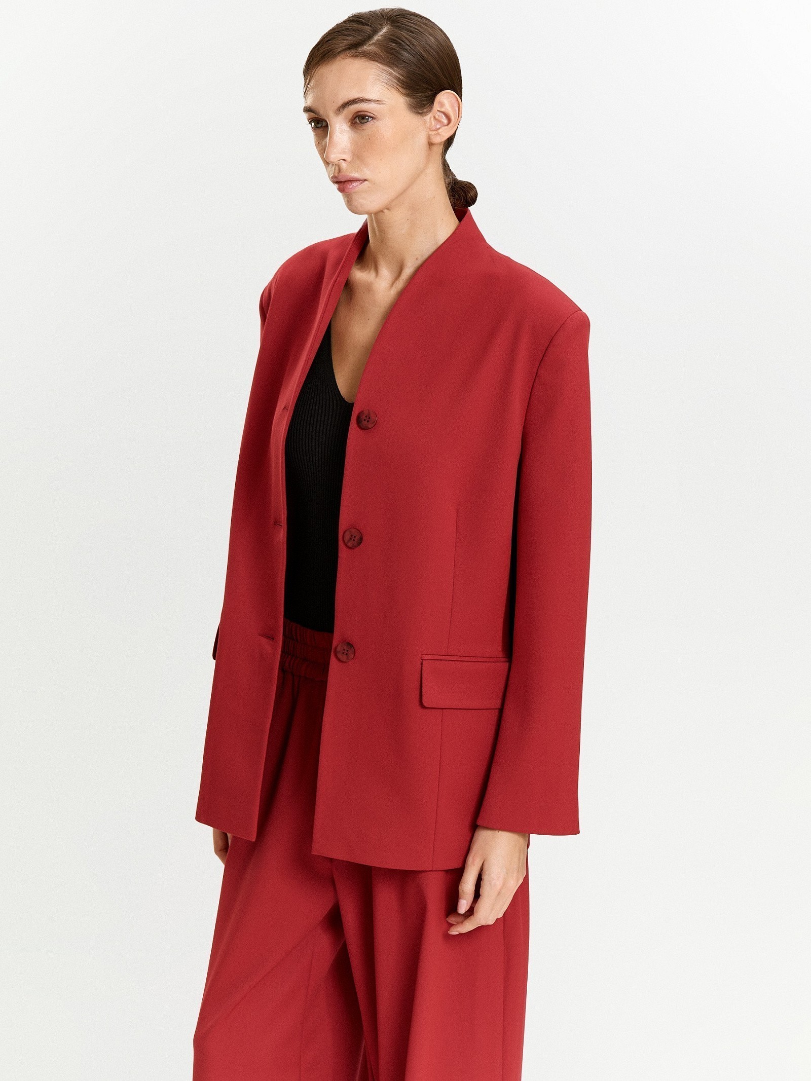 Жакет без лацканов