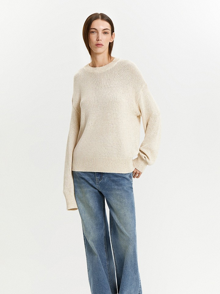 Джемпер с содержанием льна