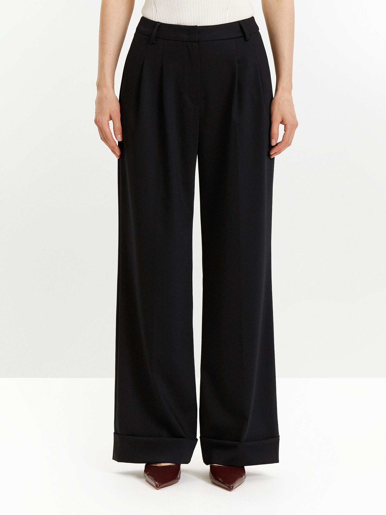 Брюки широкого кроя