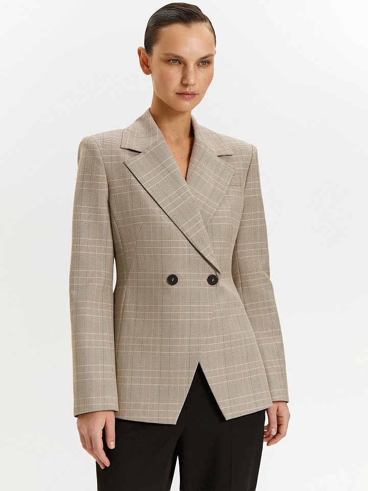 Жакет в клетку