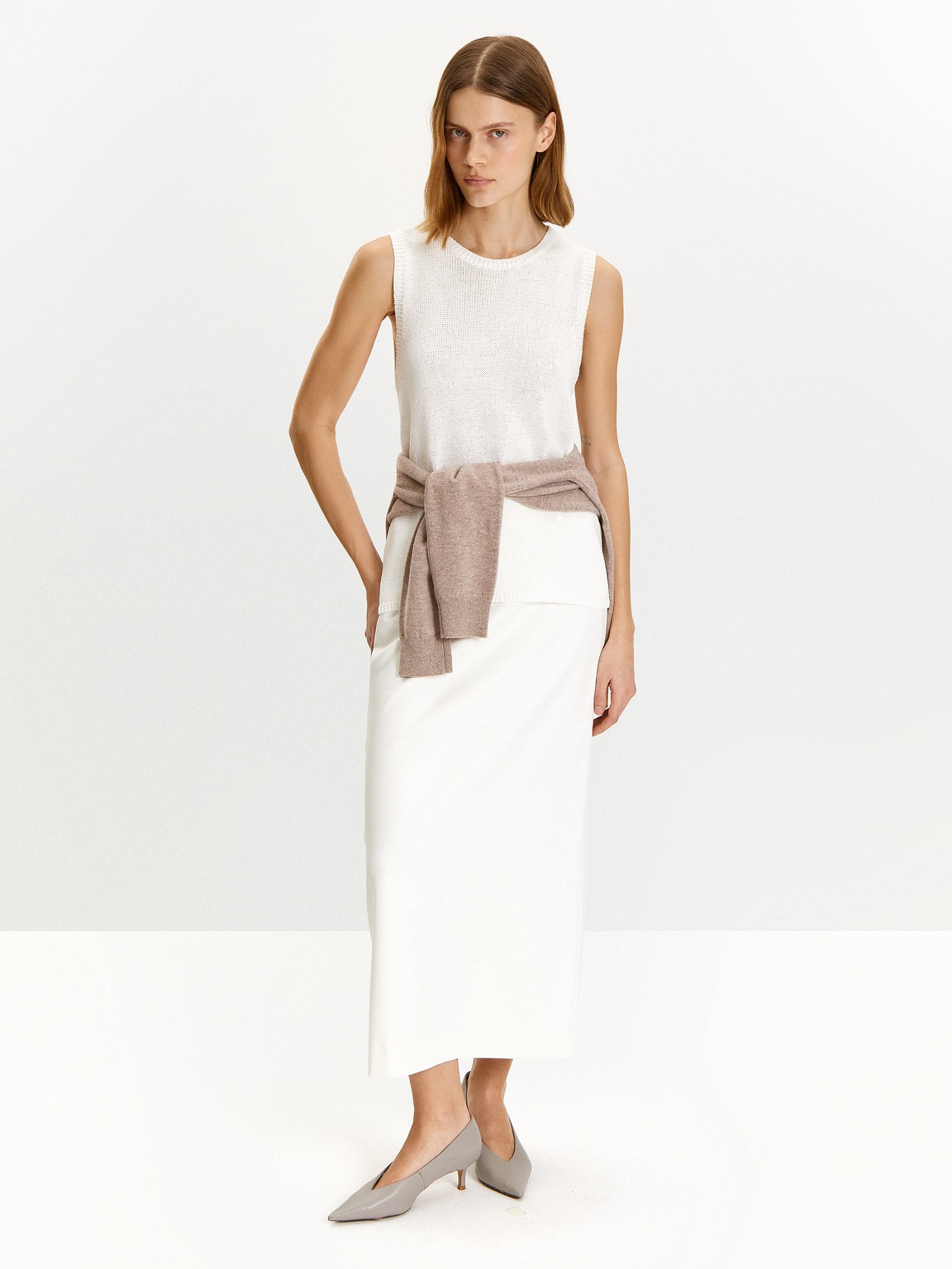 Топ с содержанием льна