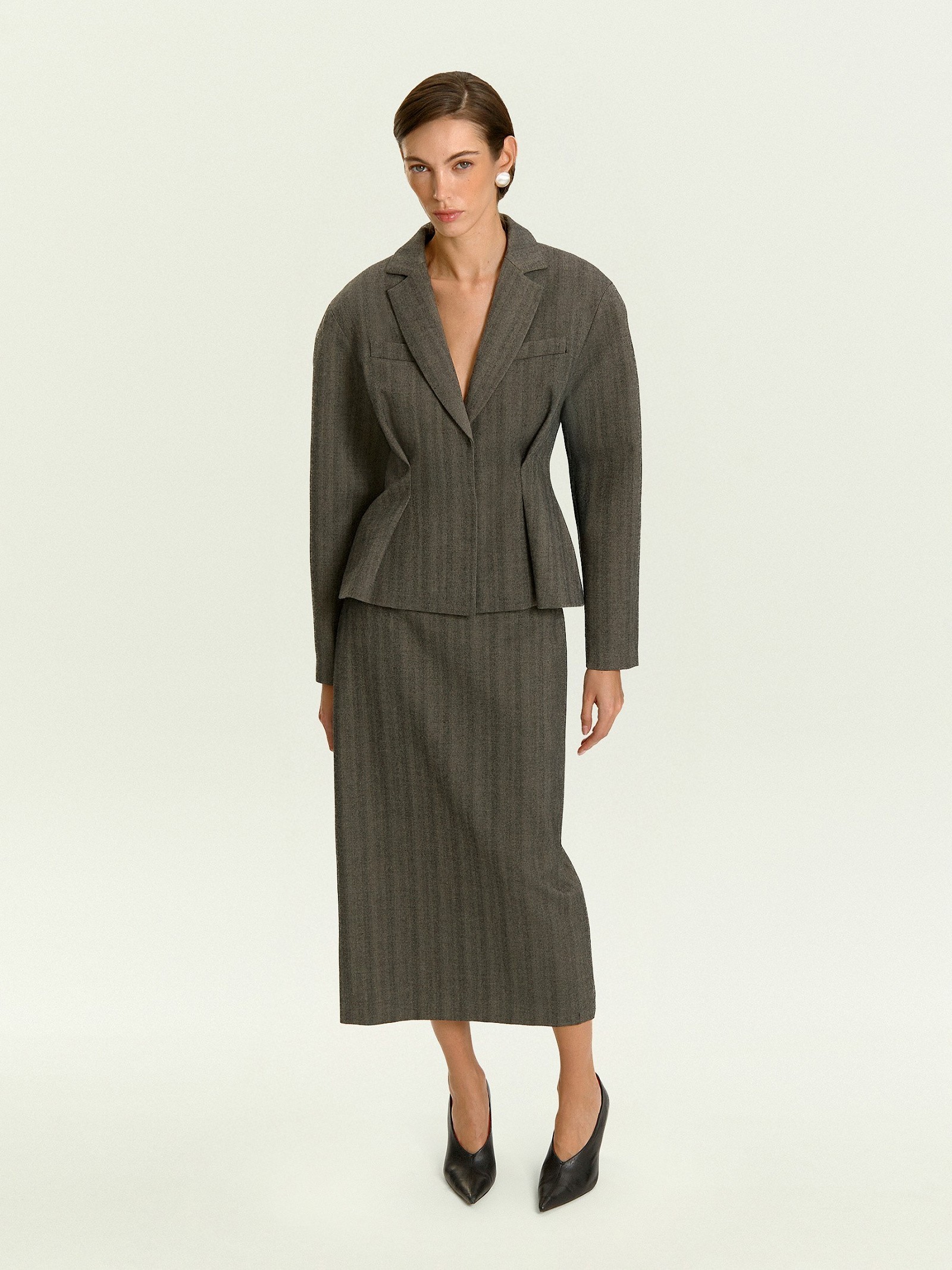 Жакет приталенного кроя