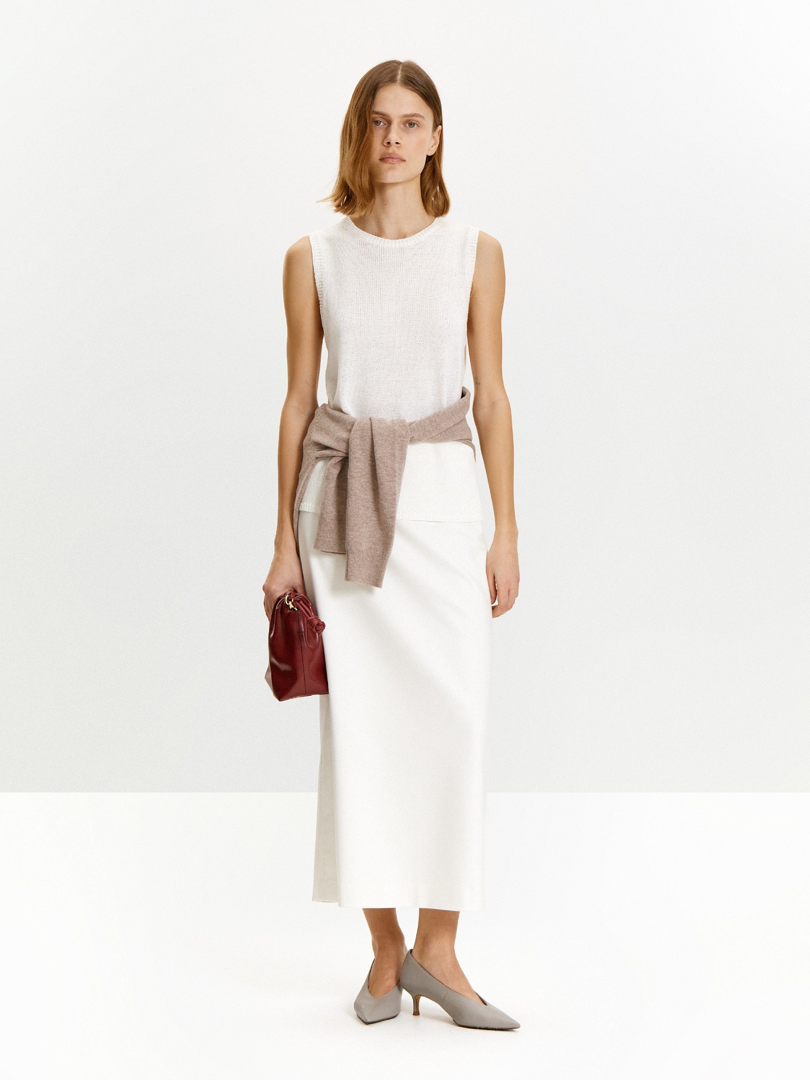 Топ с содержанием льна