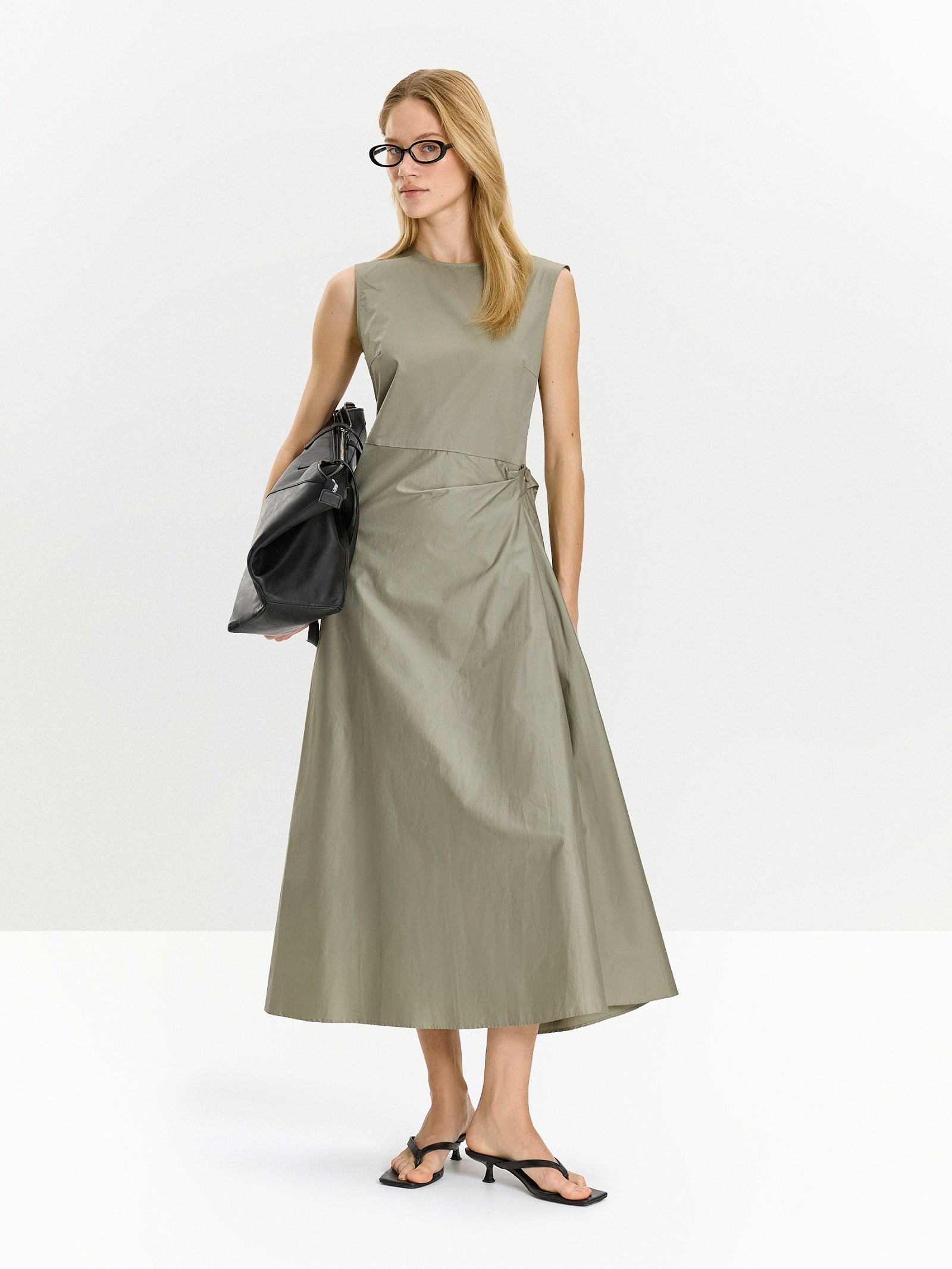 Платье макси из 100% хлопка