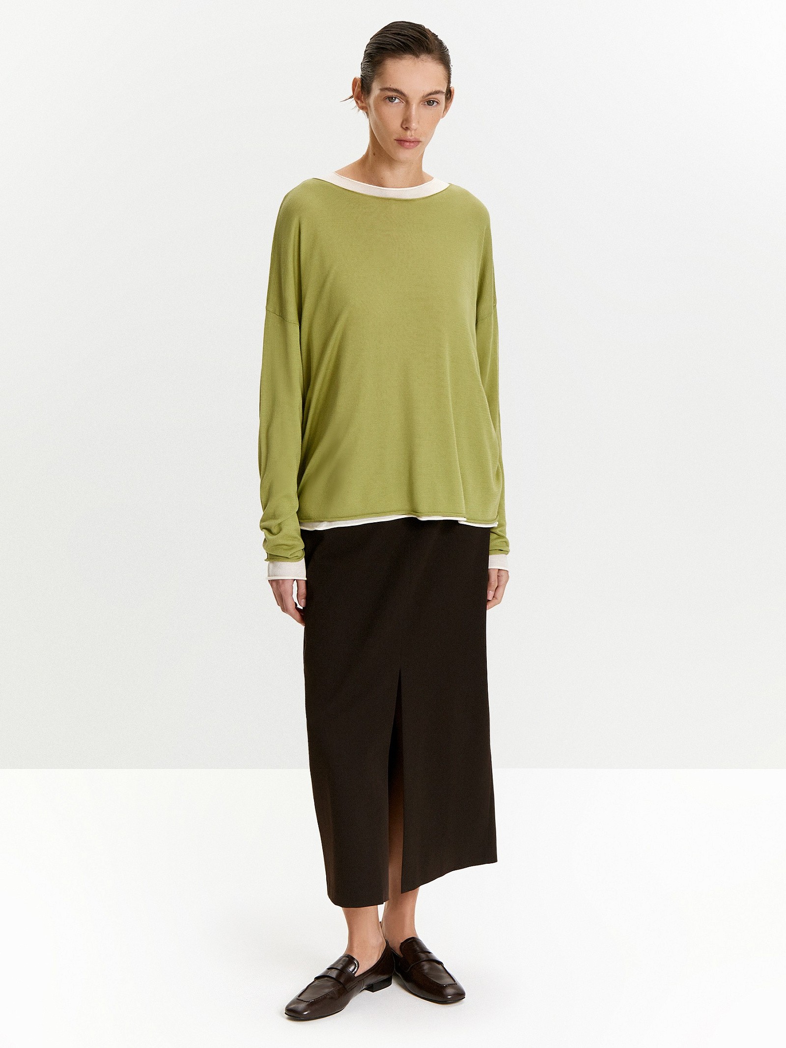 Джемпер с содержанием шелка