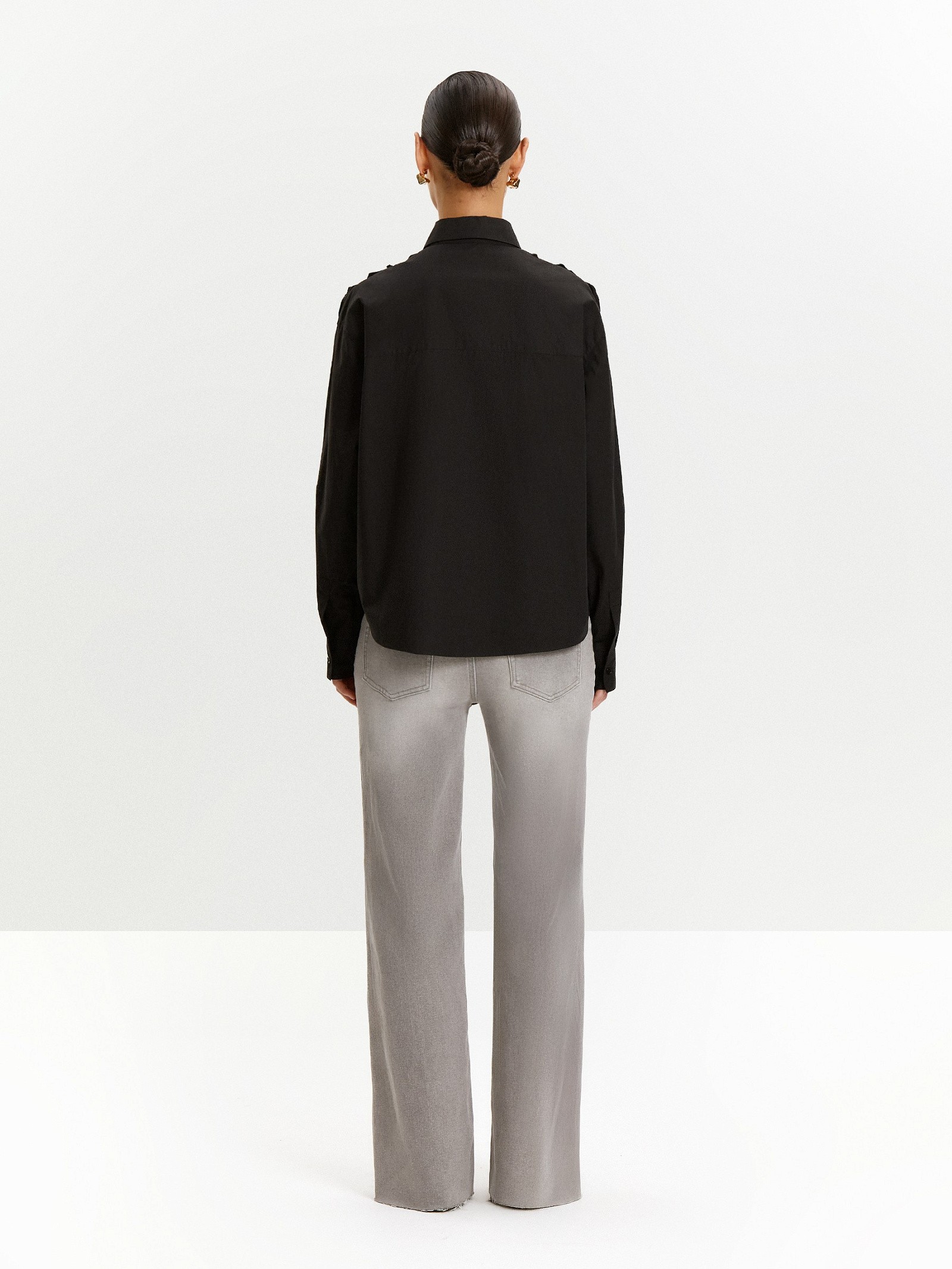 Рубашка однотонная