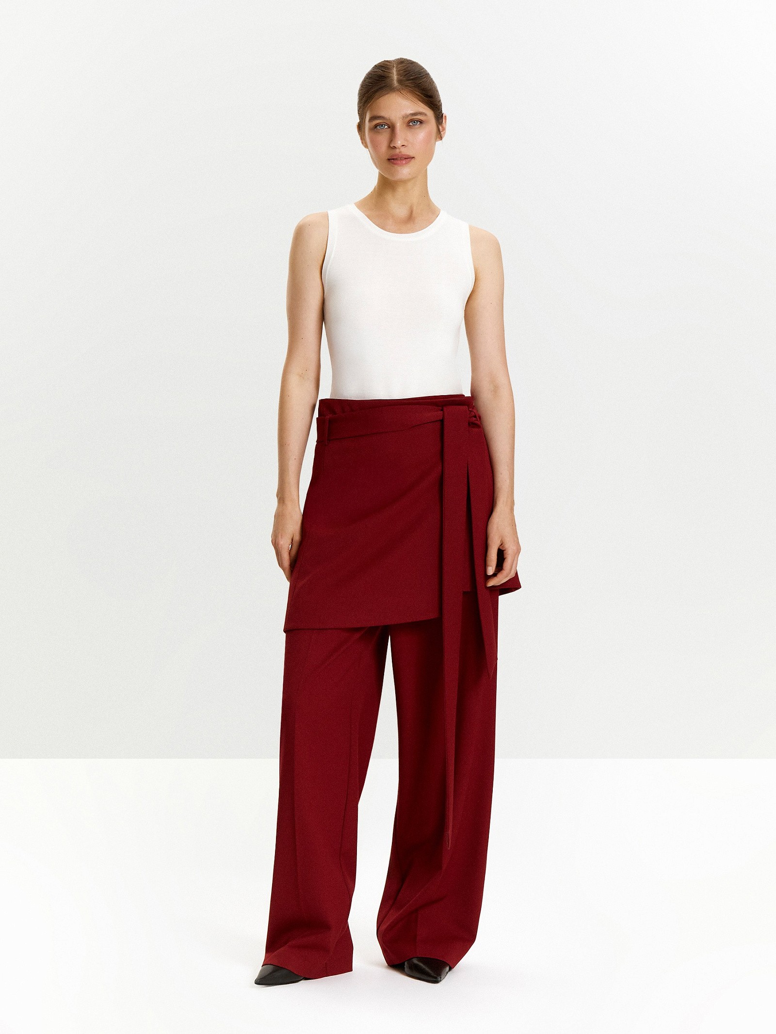 Брюки прямого кроя