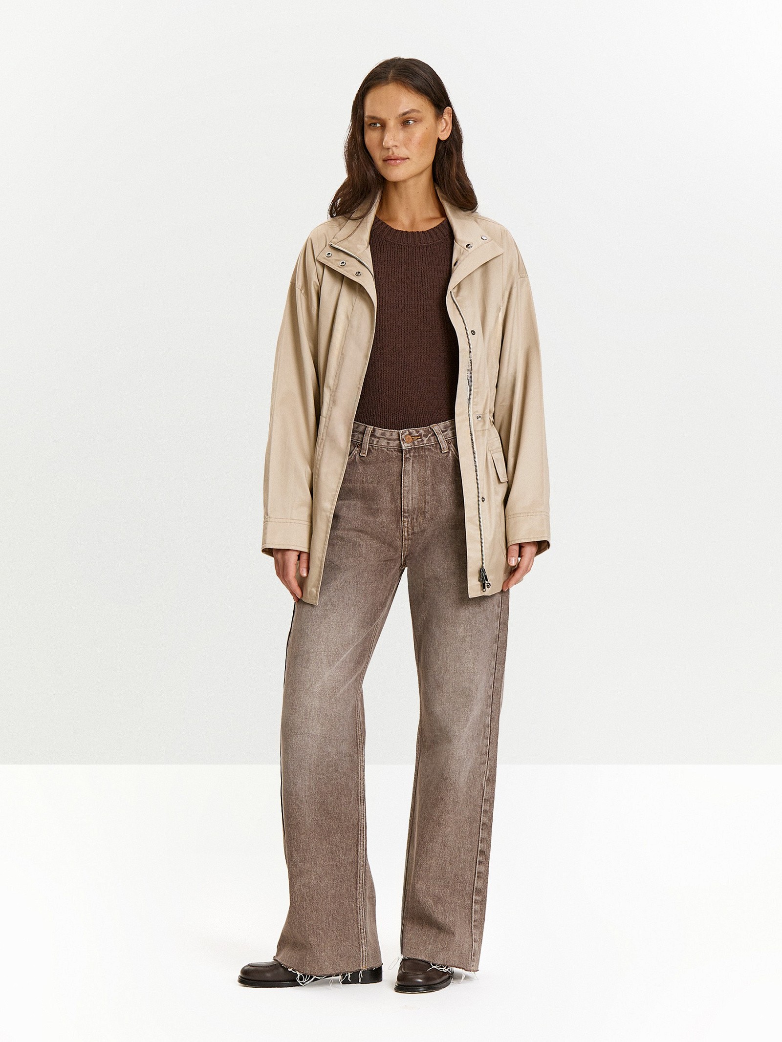 Плащ на молнии