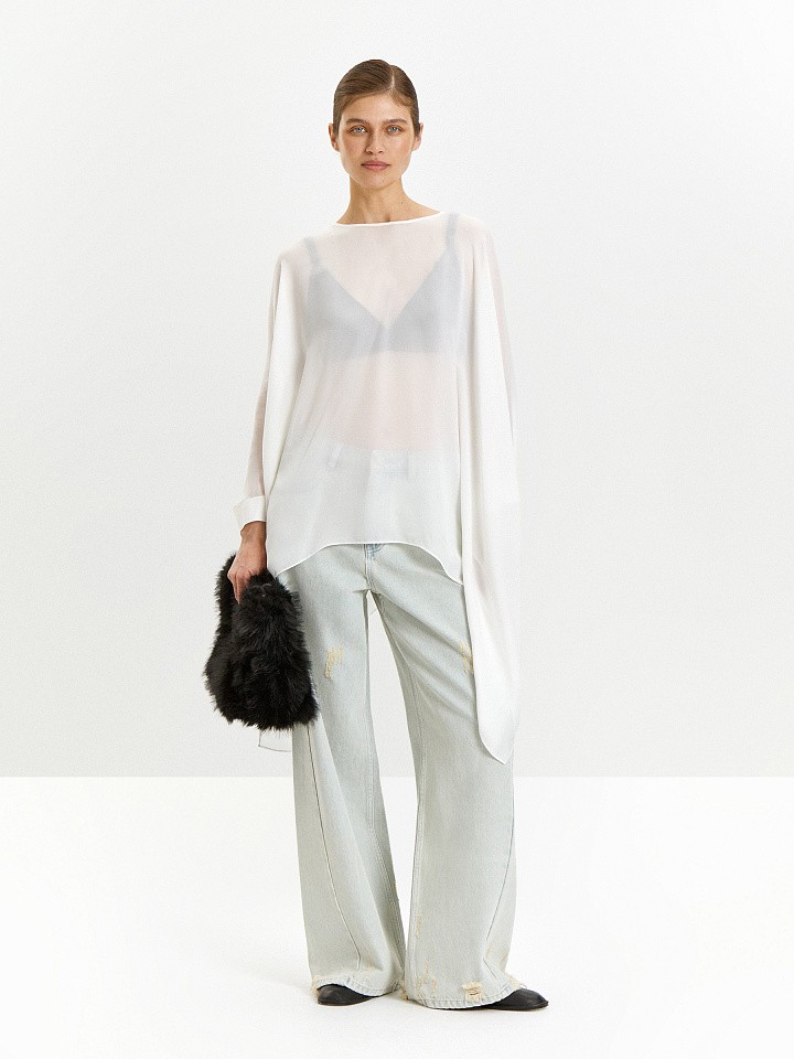 Блузка с длинным рукавом