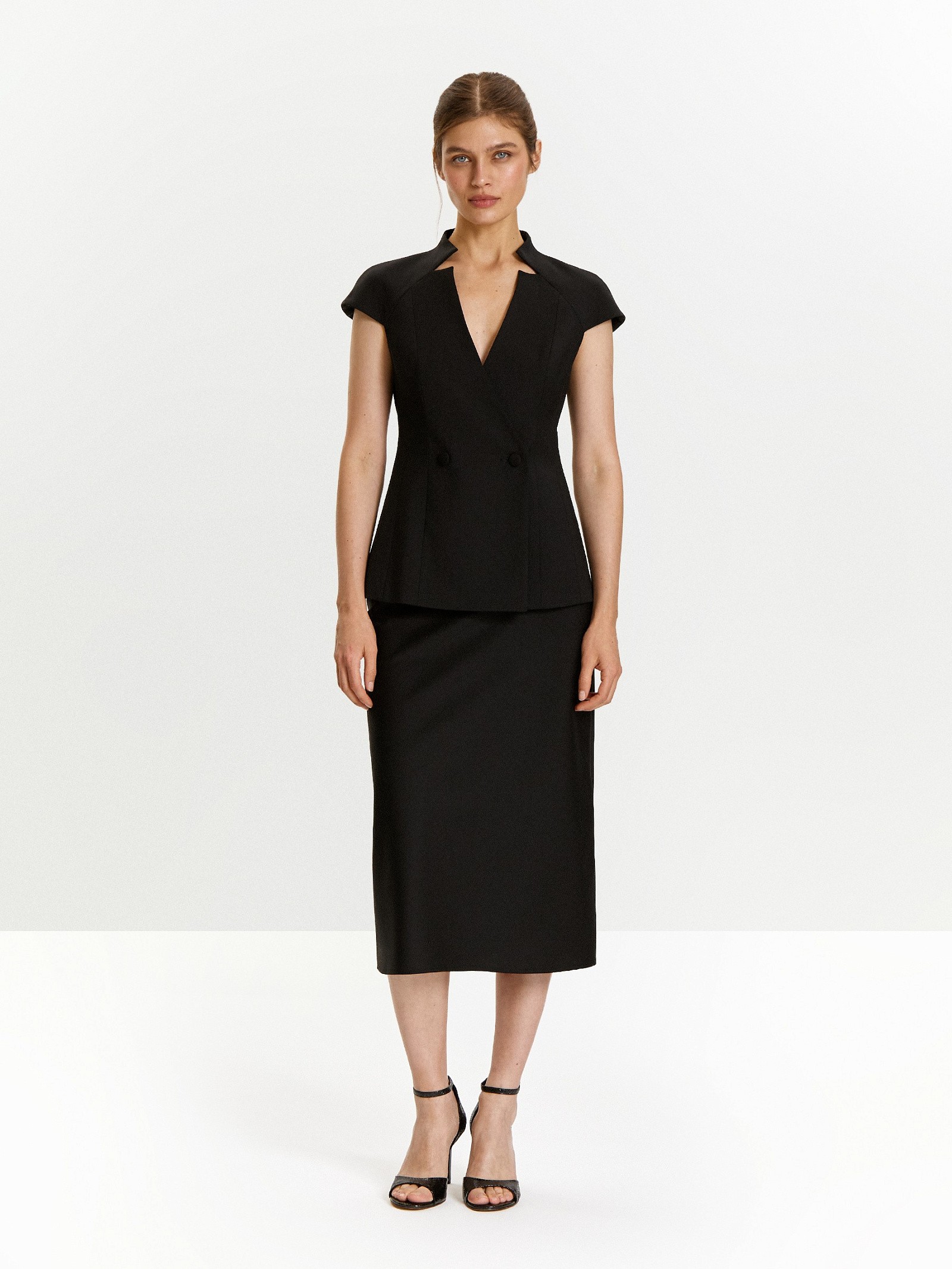 Юбка а-силуэта из 100% вискозы