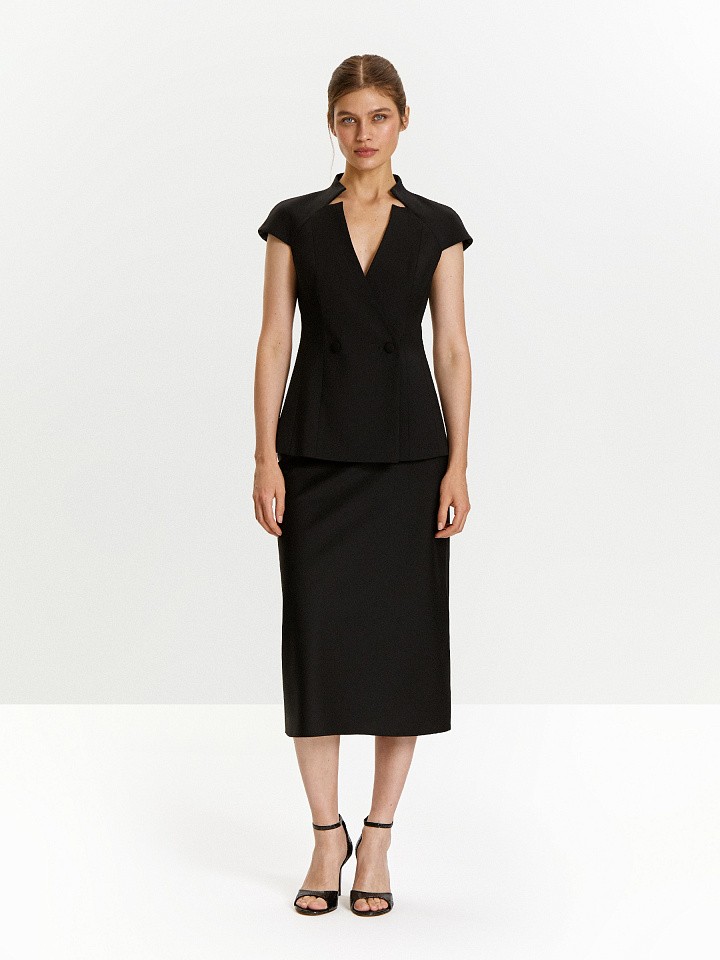 Юбка а-силуэта из 100% вискозы