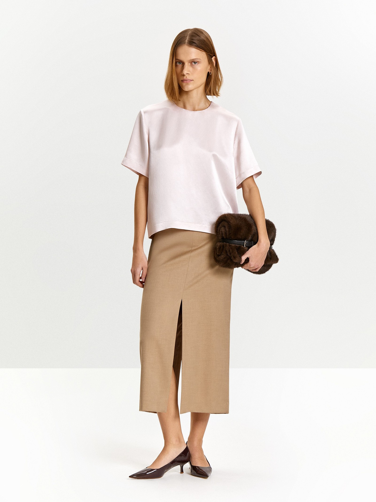 Блузка прямого кроя