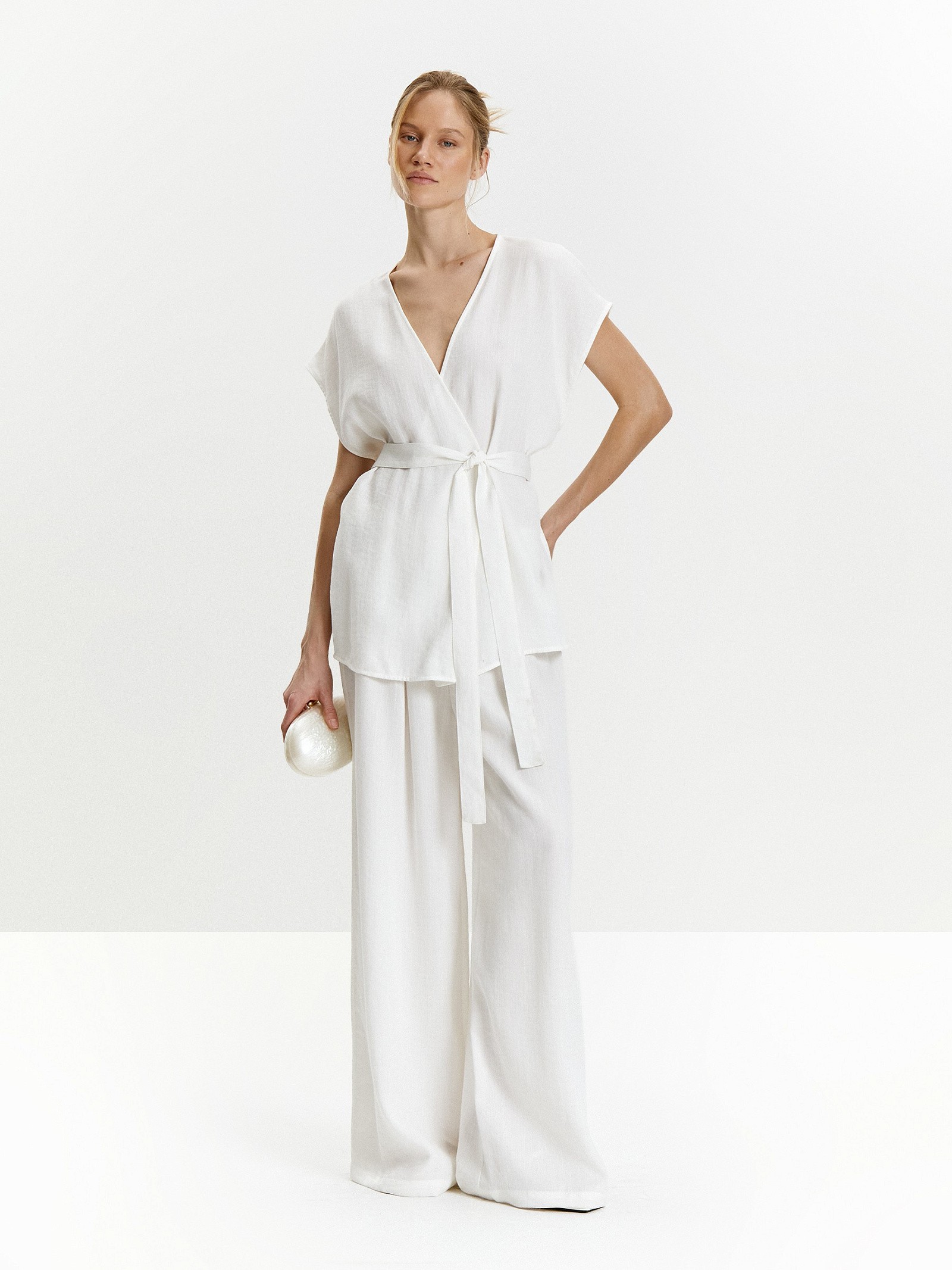 Брюки широкого кроя