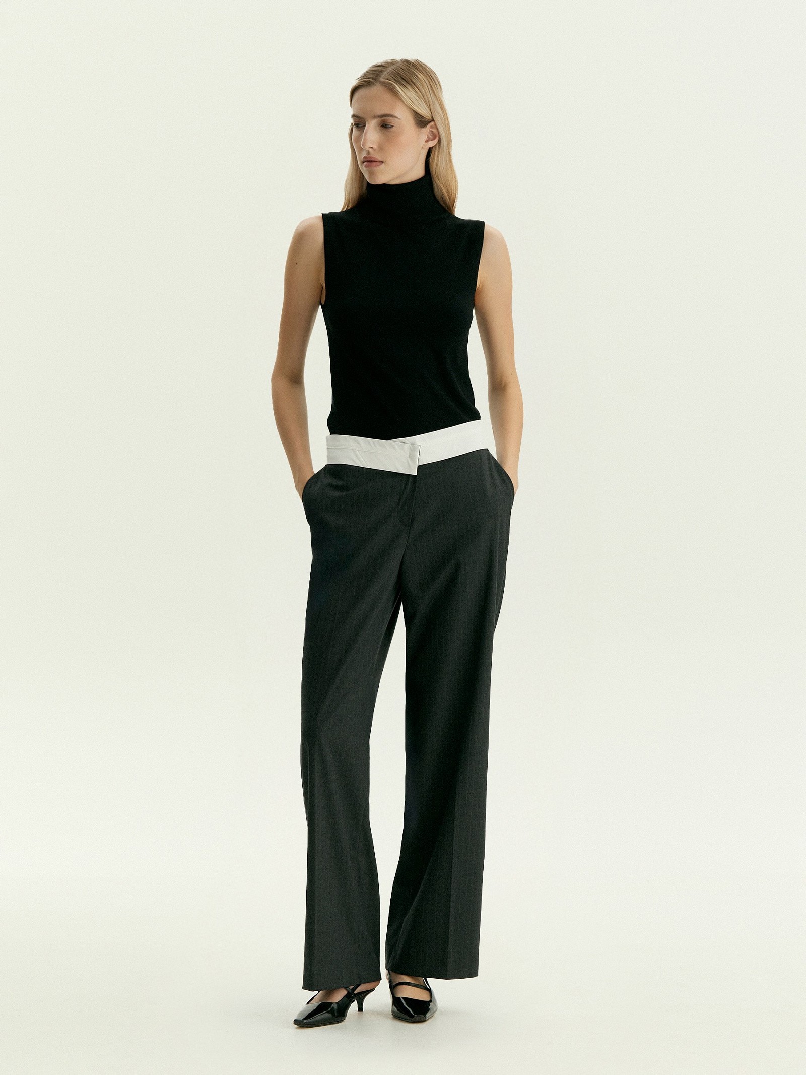 Брюки в полоску