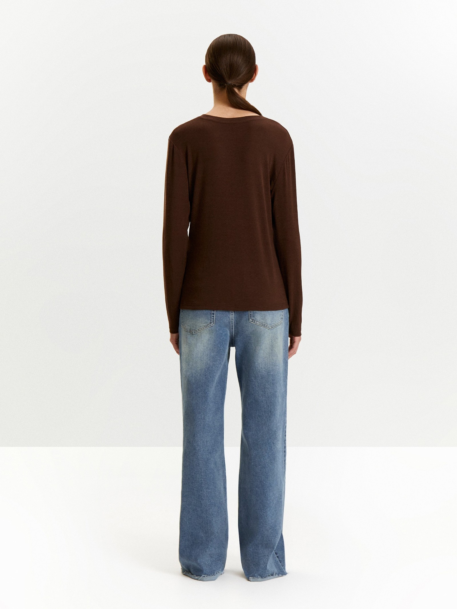 Лонгслив с содержанием шерсти