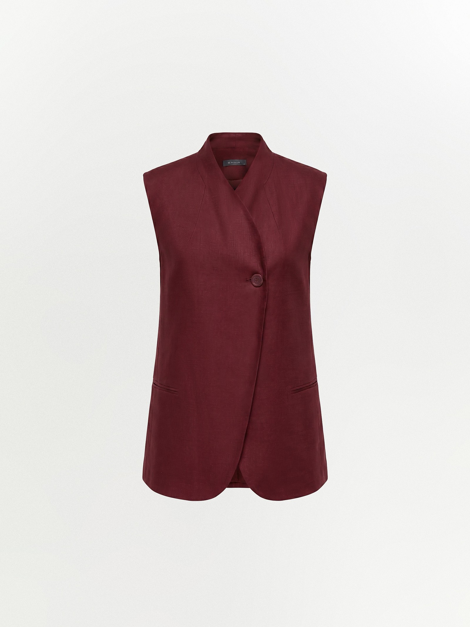 Жилет прямого кроя