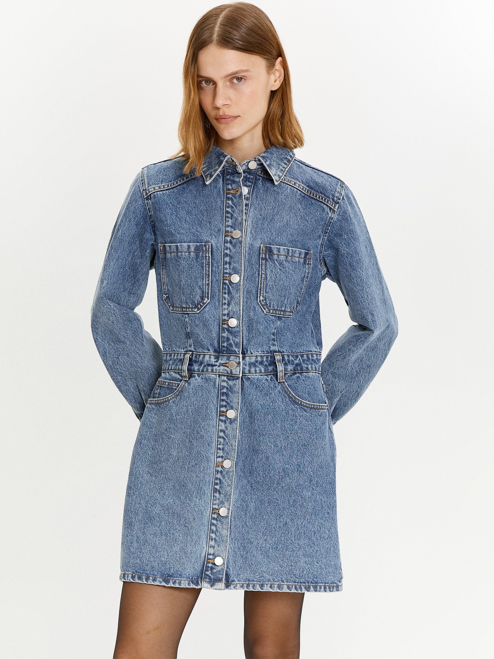 Джинсовое платье