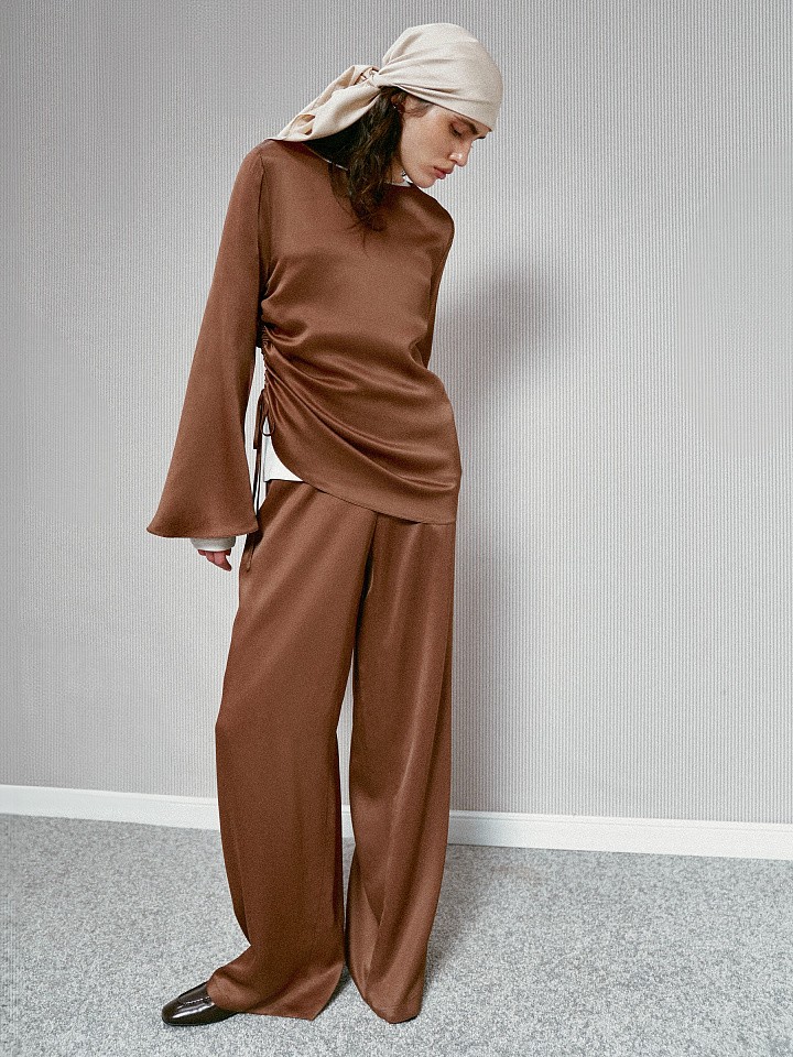 Брюки широкого кроя