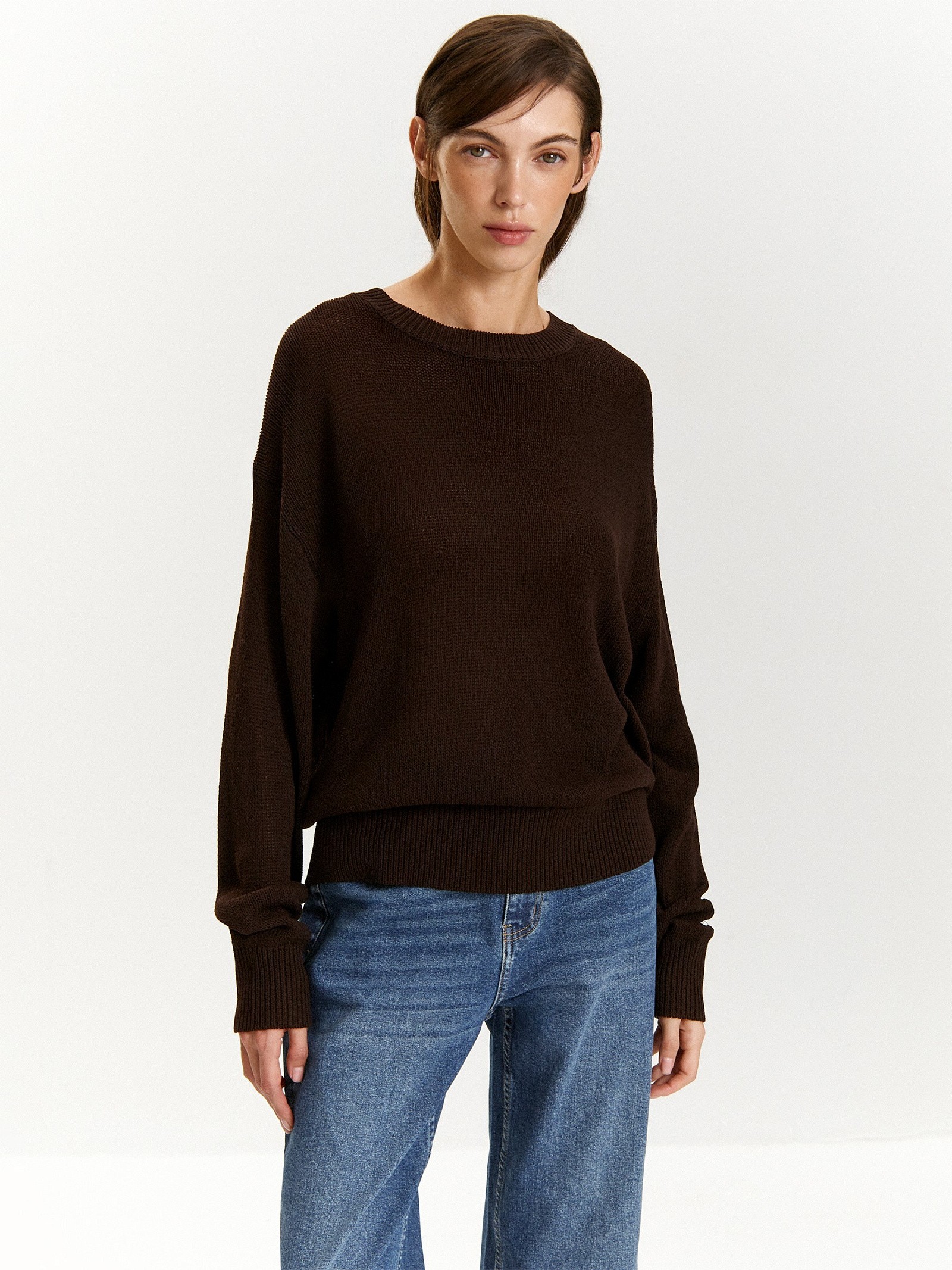 Джемпер с содержанием льна