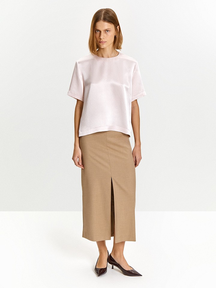 Блузка прямого кроя