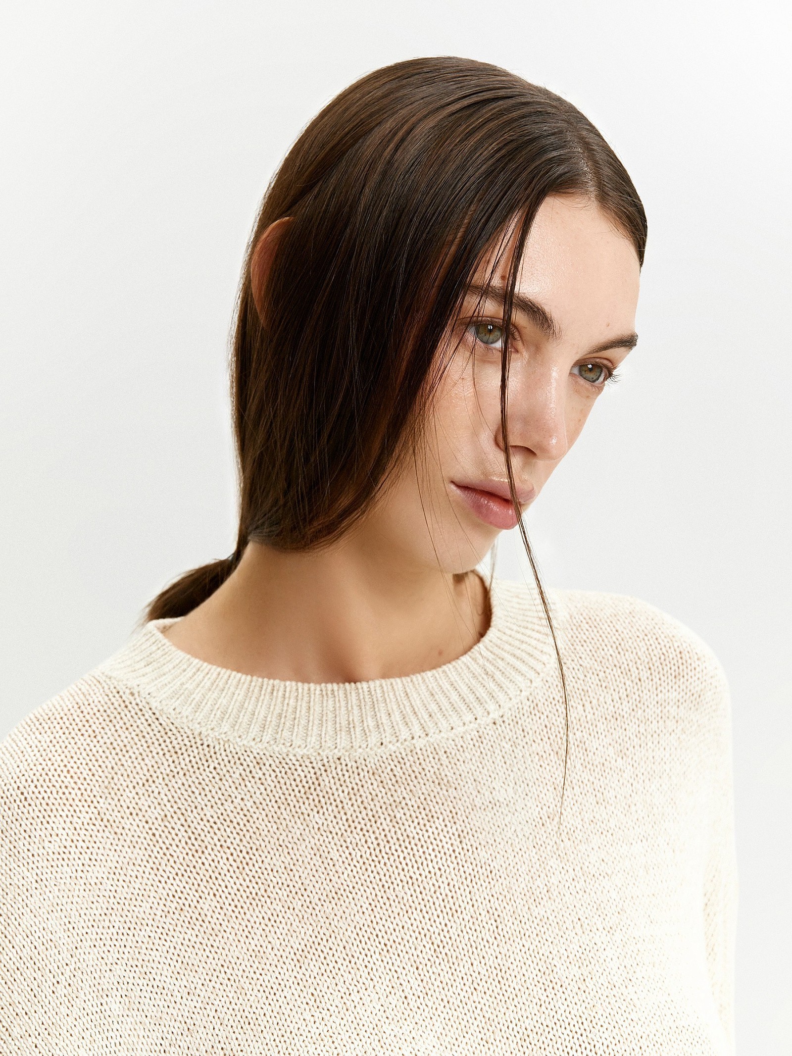 Джемпер с содержанием льна