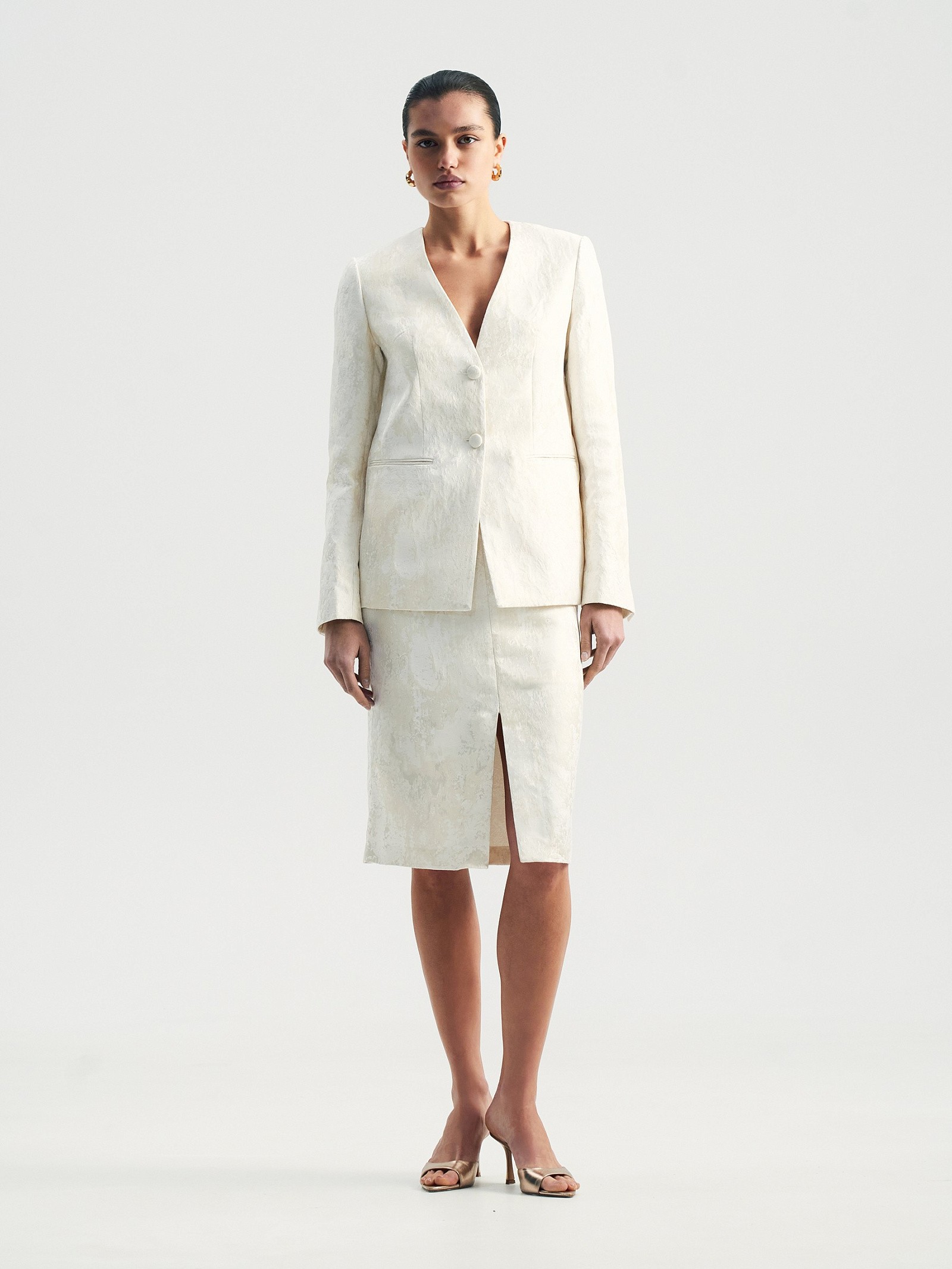 Жакет из жаккарда