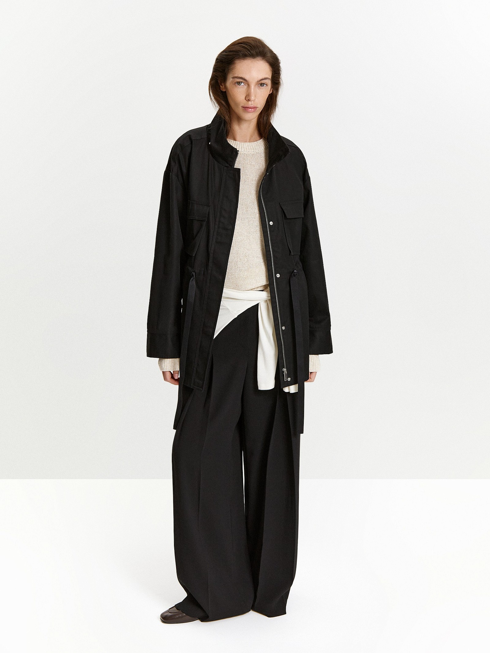 Плащ из хлопка