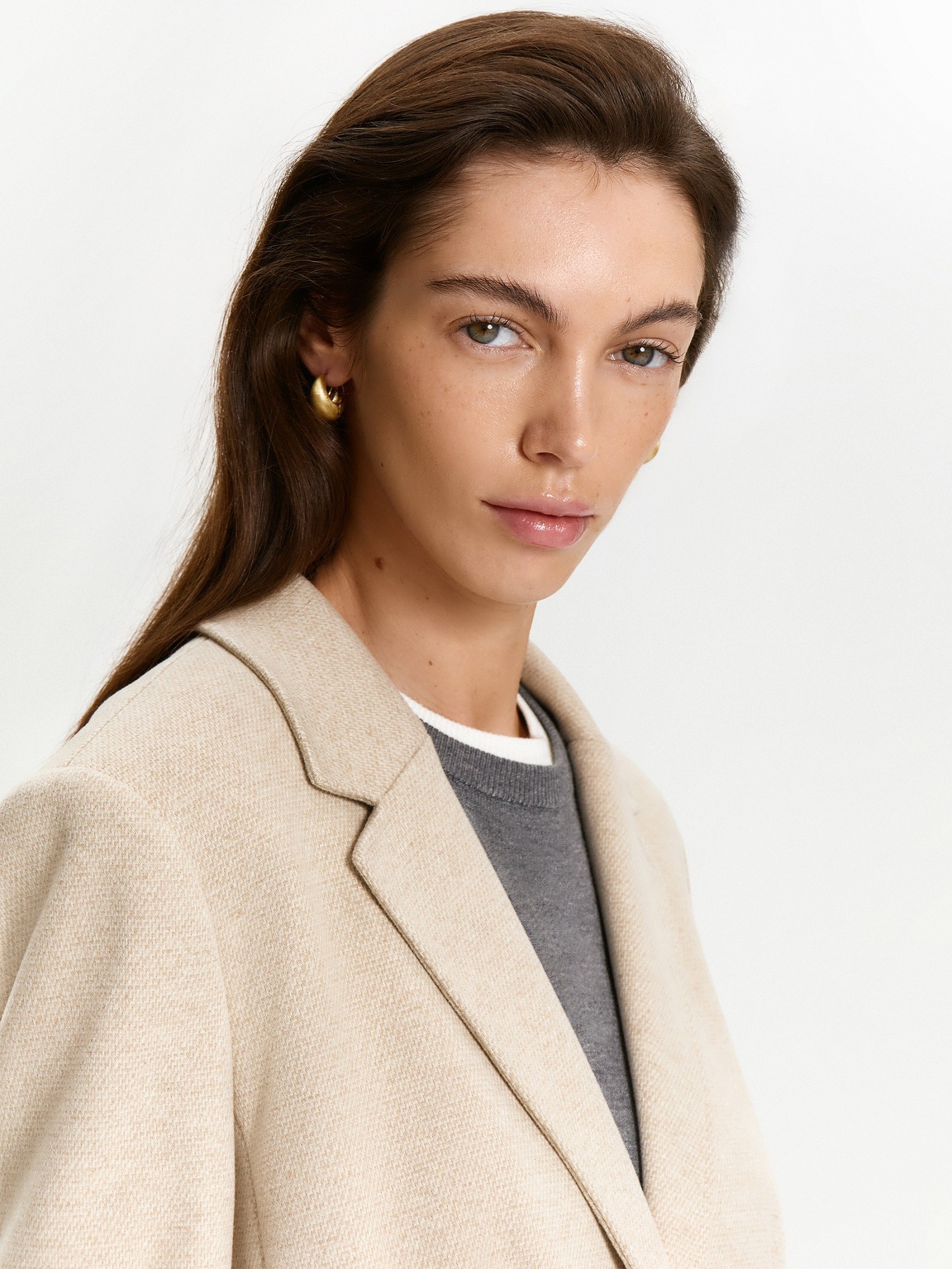 Жакет с содержанием шерсти