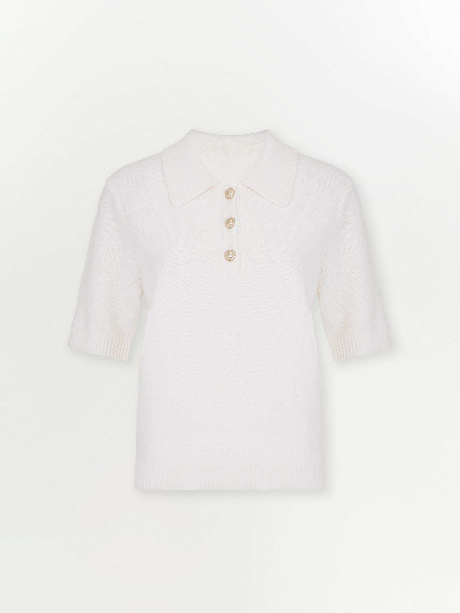 Джемпер с коротким рукавом из хлопка