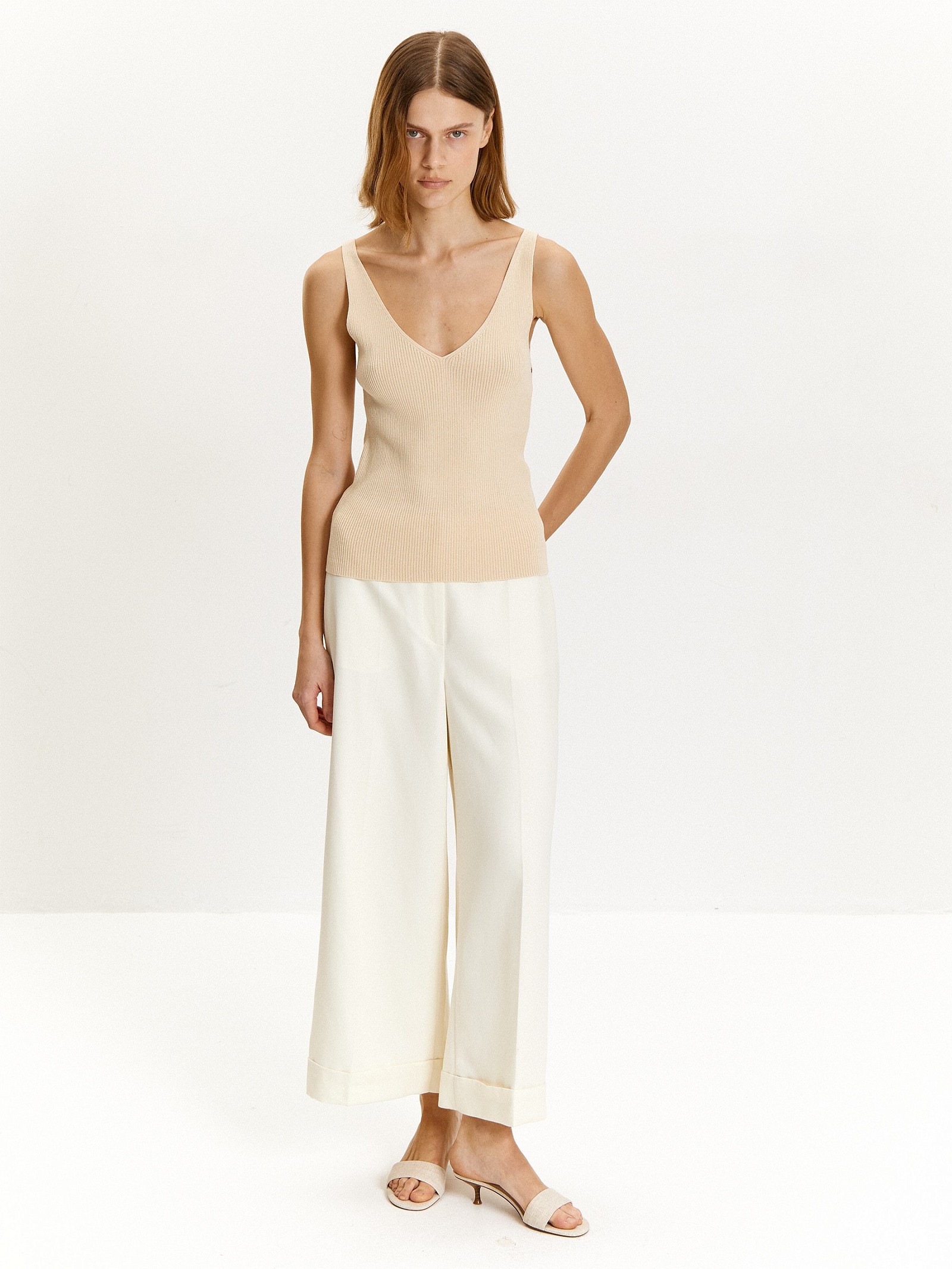 Трикотажный топ из вискозы