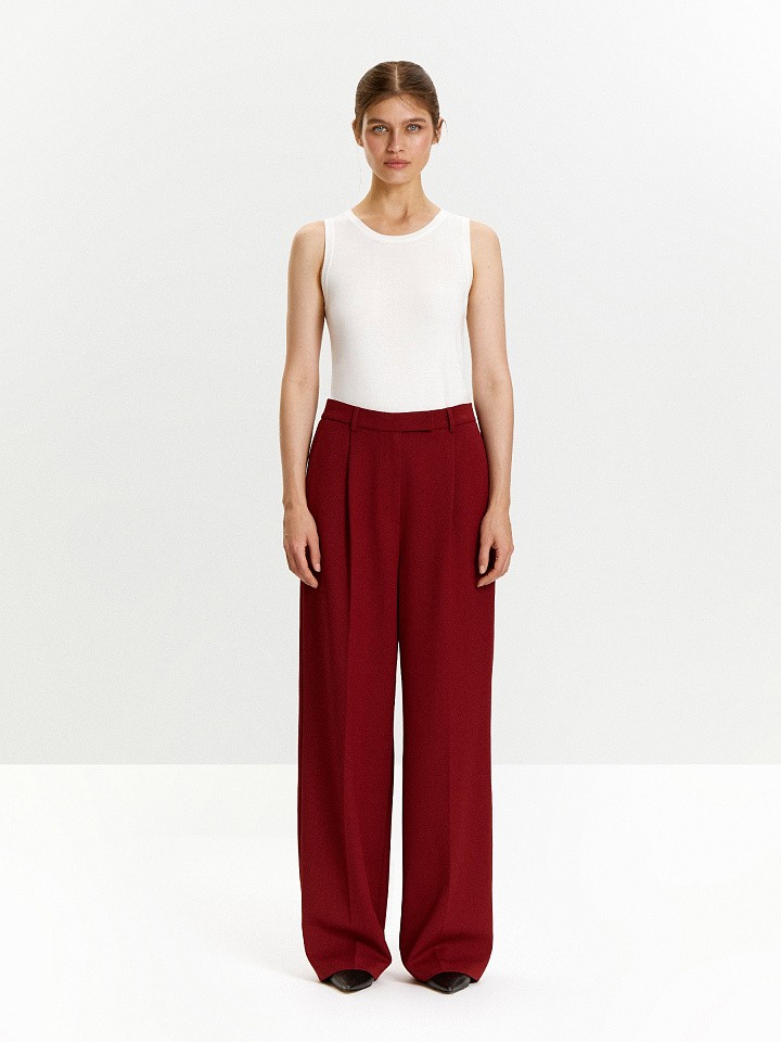 Брюки прямого кроя