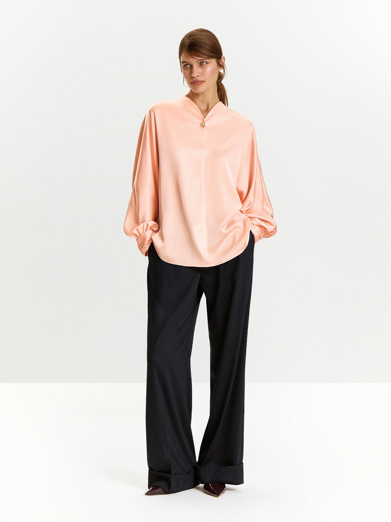 Блузка с длинным рукавом