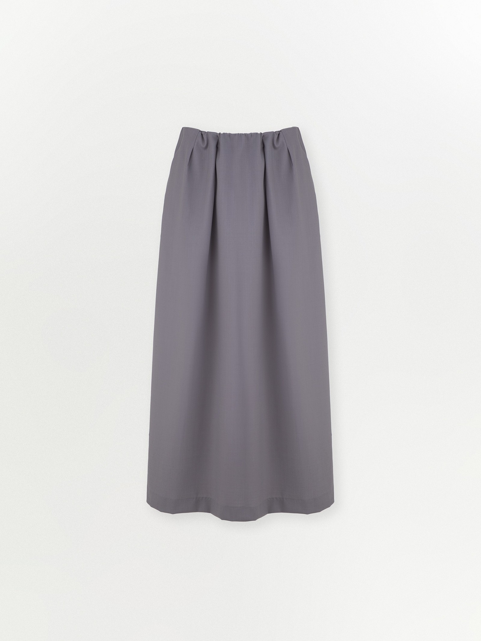 Юбка миди на резинке из костюмной шерсти