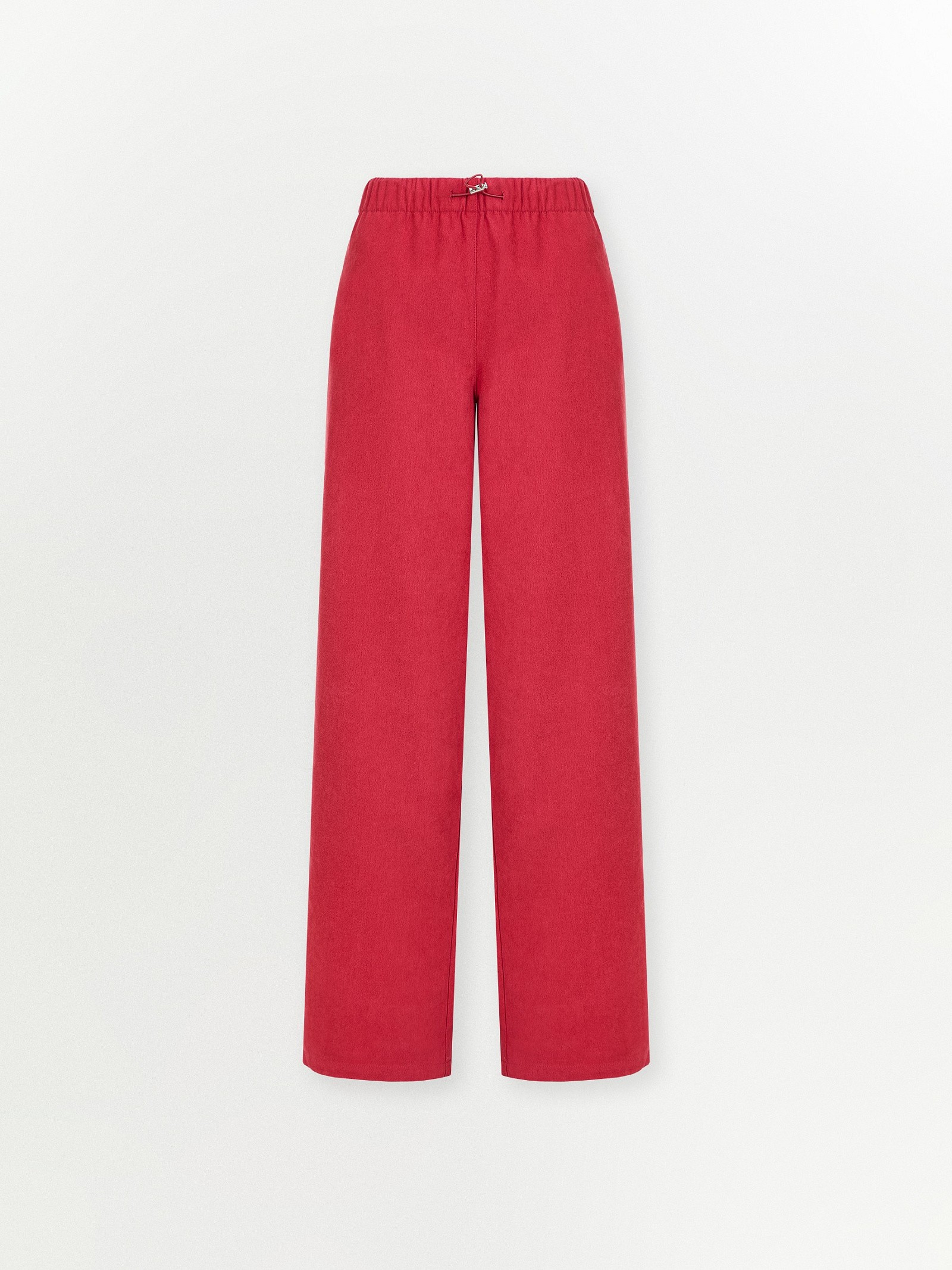 Брюки прямого кроя из трикотажа