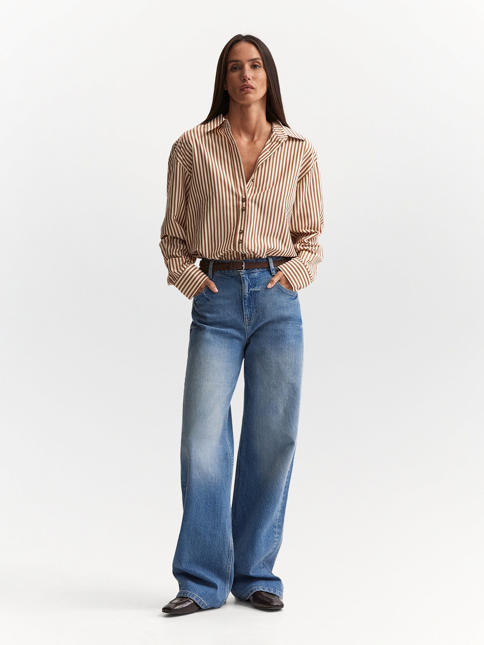 Джинсы Cropped Wide Leg 520