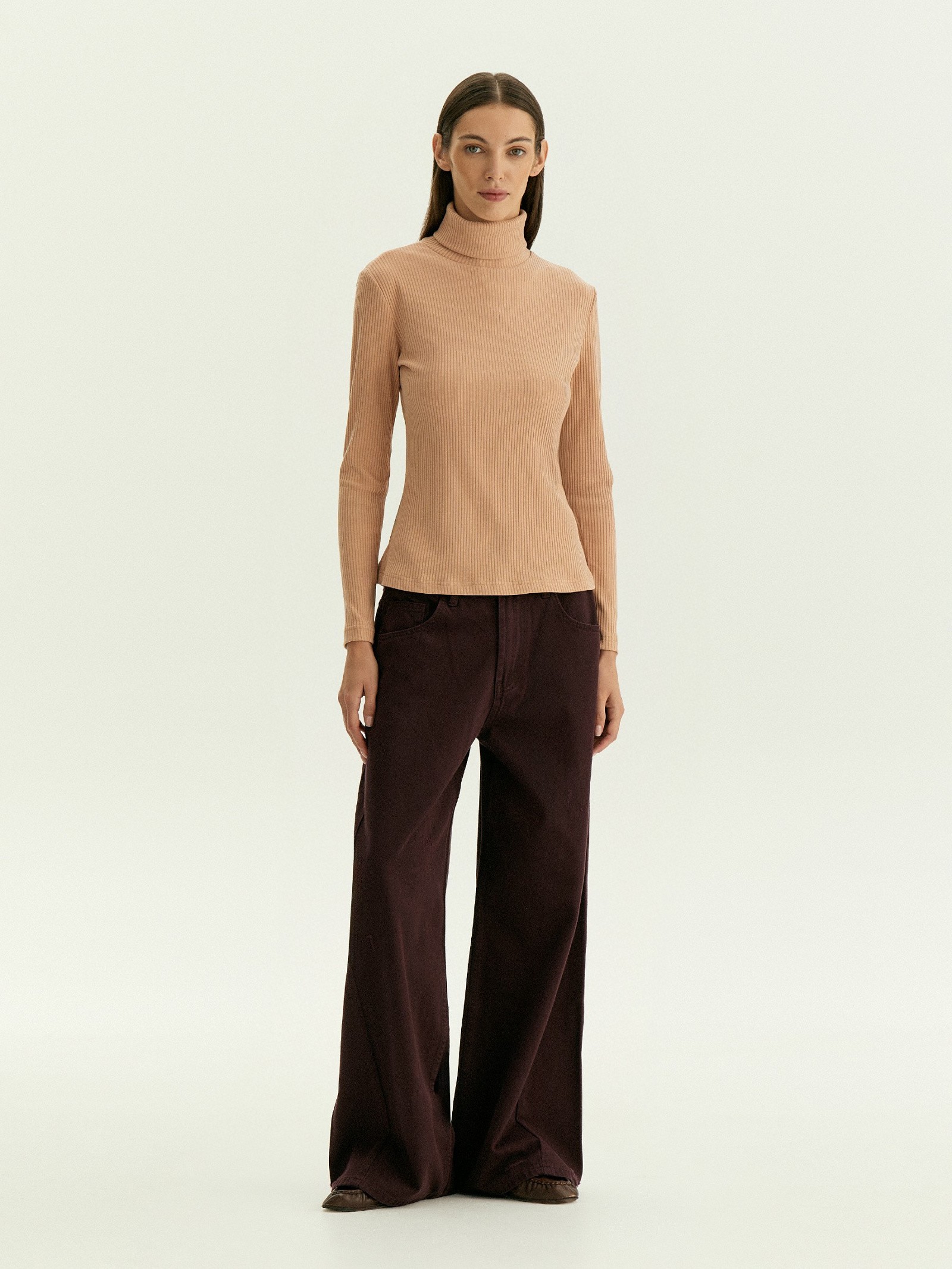 Водолазка из вискозы с добавлением шерсти