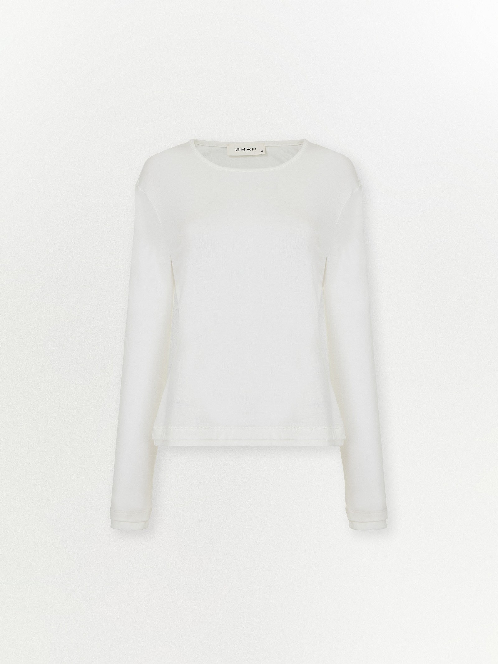 Лонгслив однотонный из вискозы